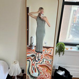 Rag & Bone Striped Black & White Pencil Slip Dress